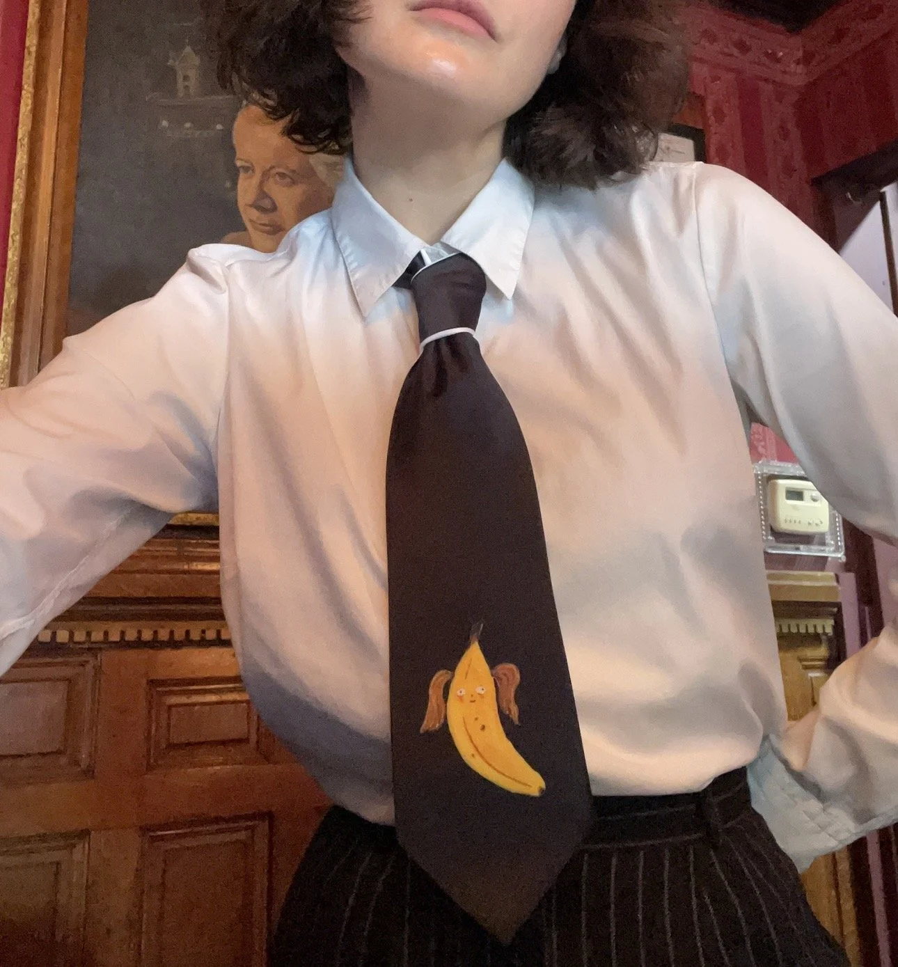 Banana pigtails fancy tie