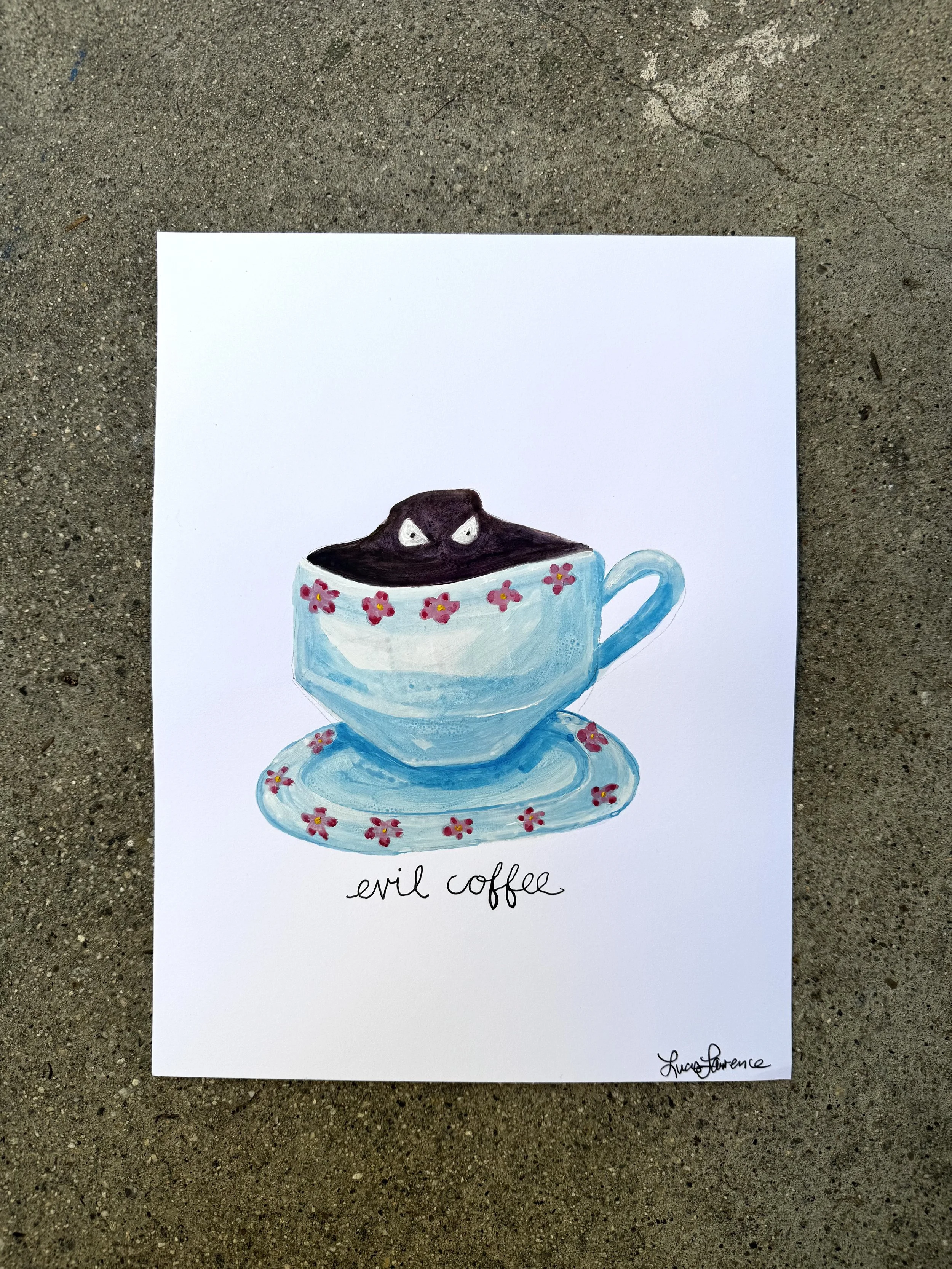 Evil Coffee Painting