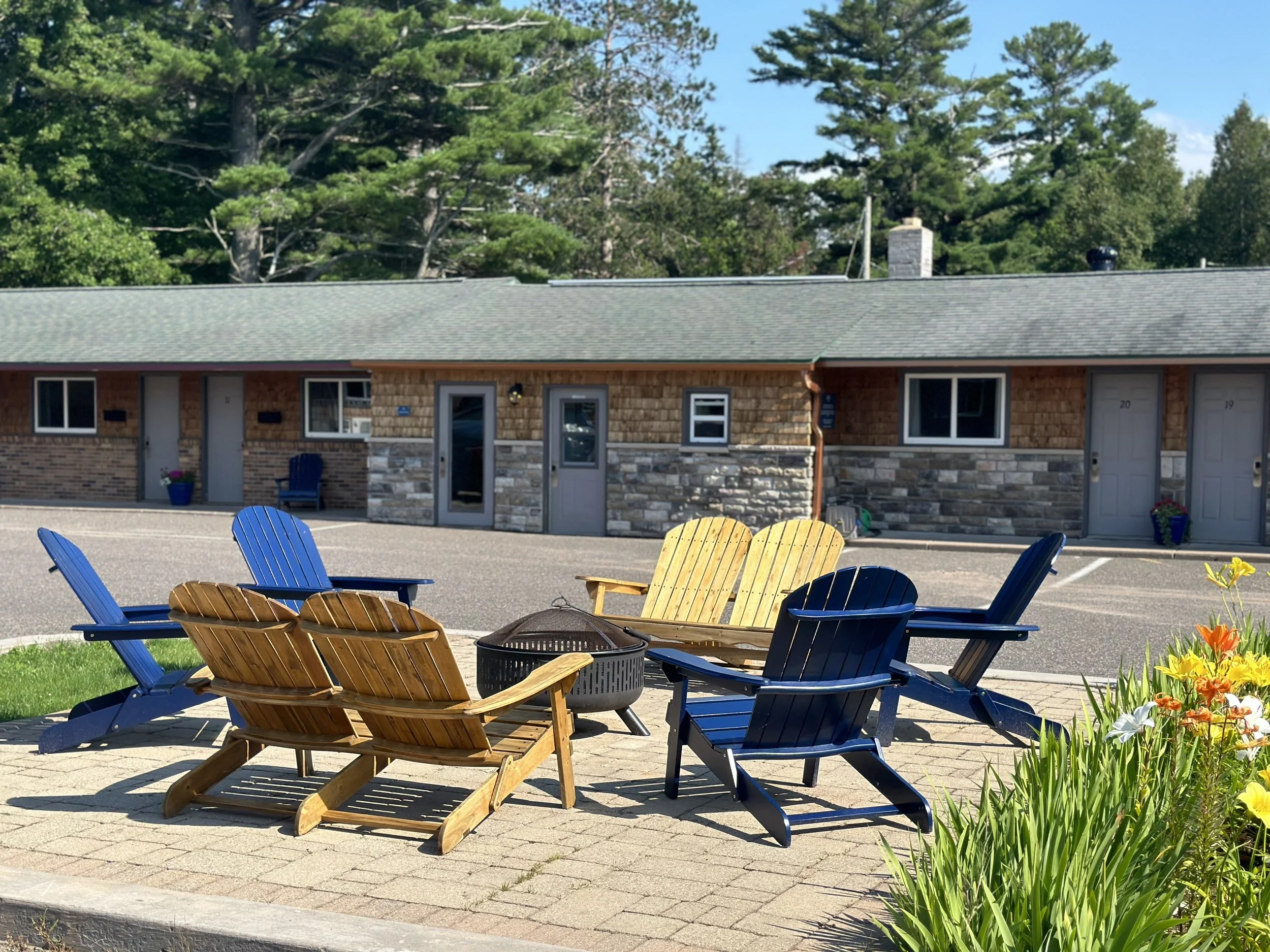 Relax and gather in the courtyard