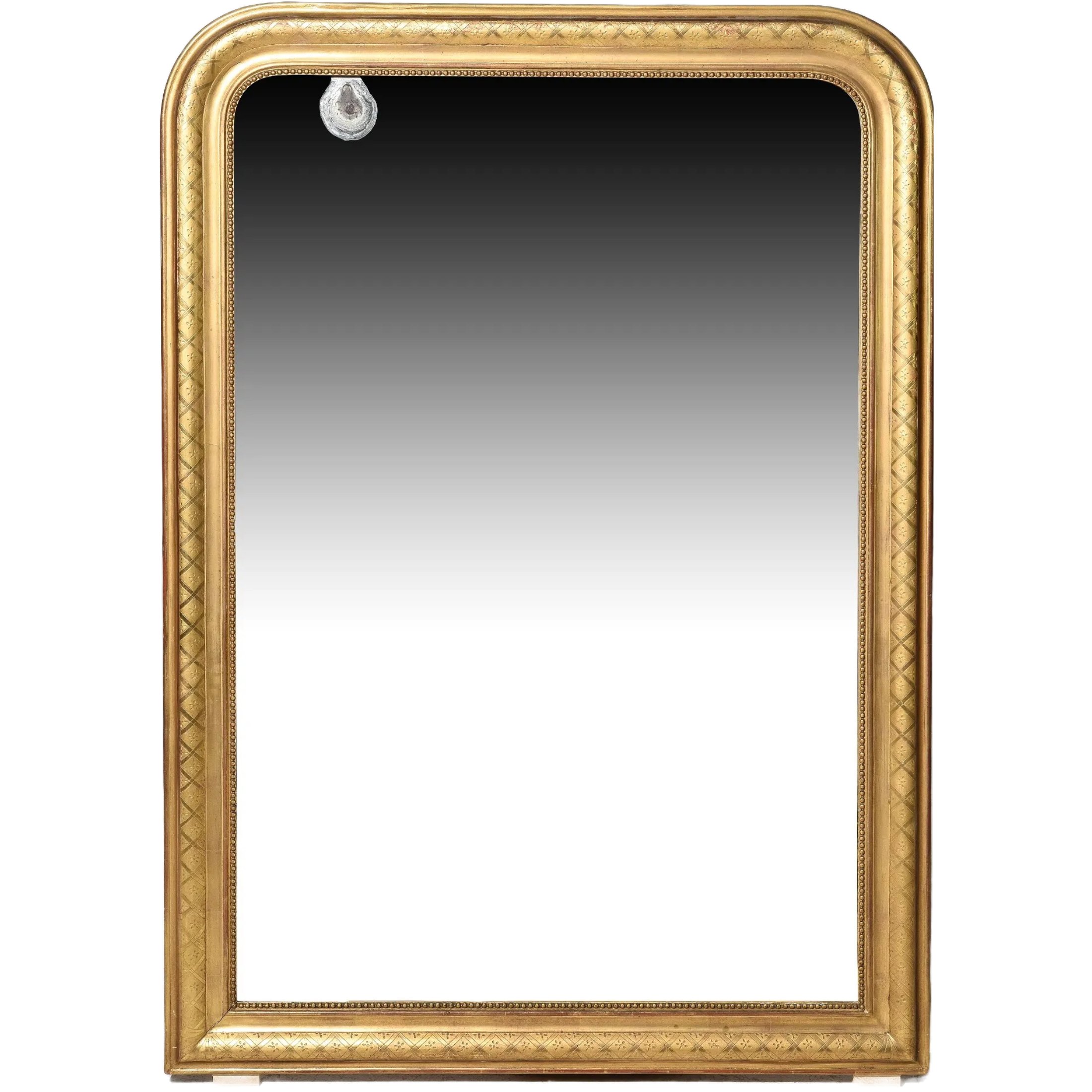 Antique Louis Philippe Gold Gilt Mirror — Heritage Mark Design LLC