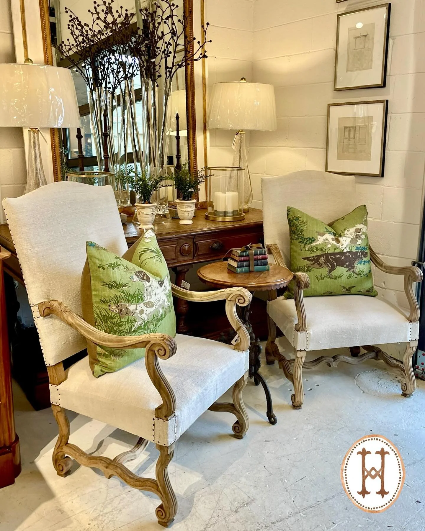 New Arrivals&mdash;Great pairs of chairs have arrived in our last container. Discover our extensive collection of one-of-a-kind, hand-selected European Antiques and Curated Decor. Find more details and pics on our website at www.heritagemarkdesign.co