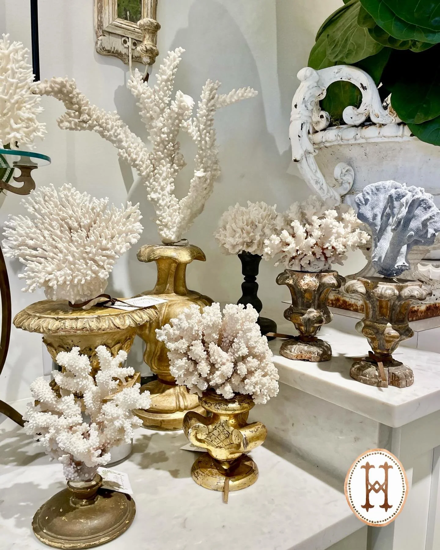 Just in&mdash;lots of great accessories now in the shoppe! We&rsquo;re especially loving all these antique fragments and natural coral compositions&mdash;all arrivals in our last container from France that we are still unpacking! Discover our excitin