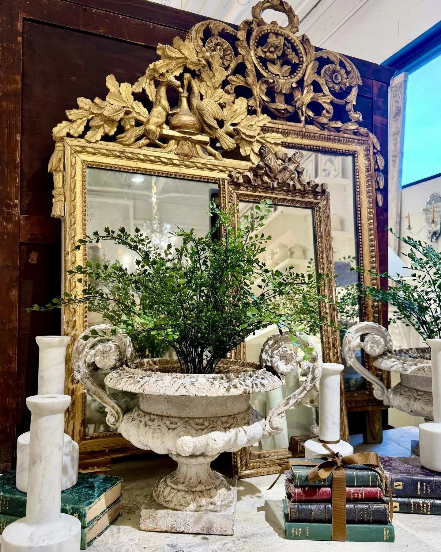 Don&rsquo;t forget all the accoutrements! Discover our exciting collection of one-of-a-kind, hand-selected Curated Decor. Find more details and pics on our website at www.heritagemarkdesign.com. Shipping available. #heritageclt #curateddecor #interio