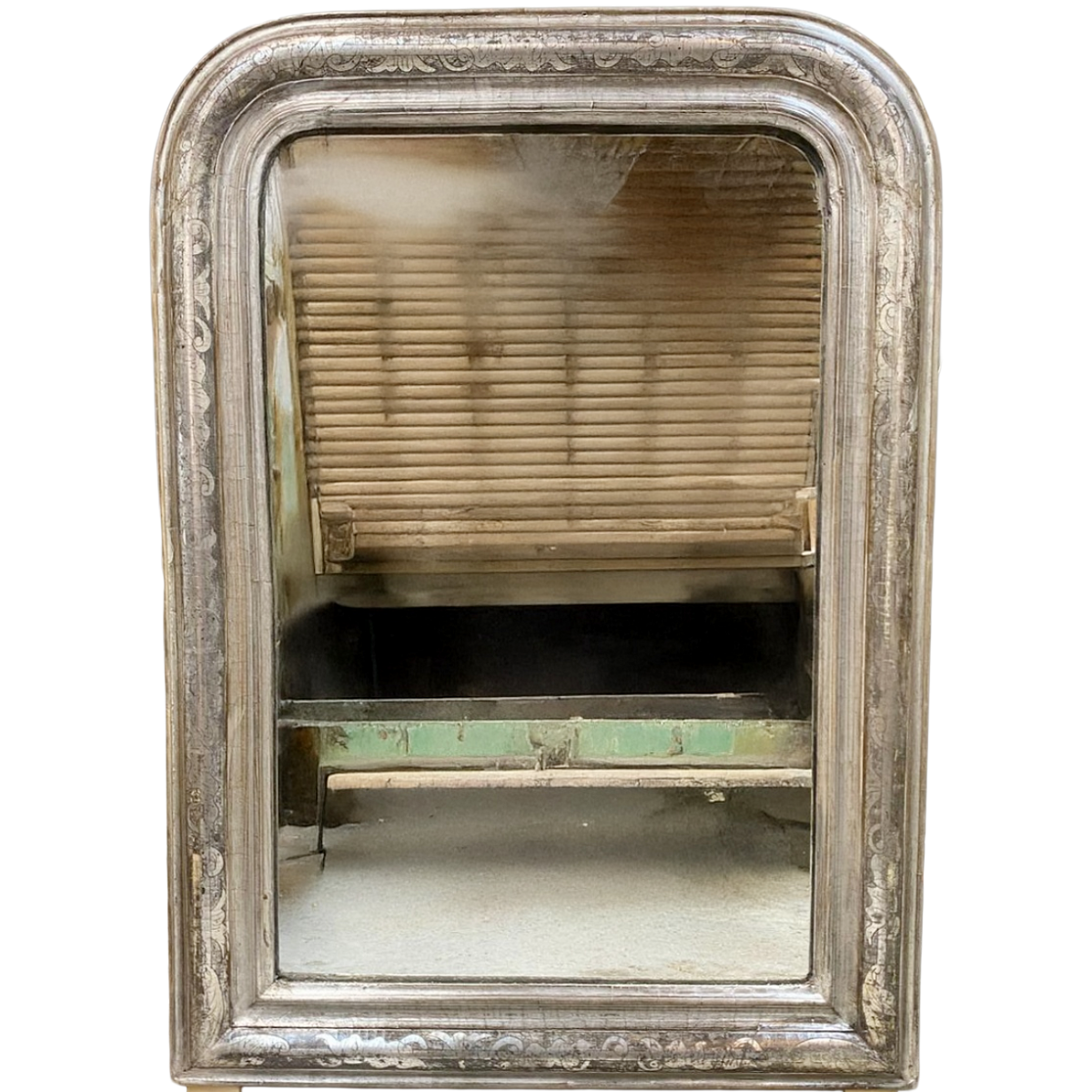 Antique Silver Gilt Louis Philippe Mirror