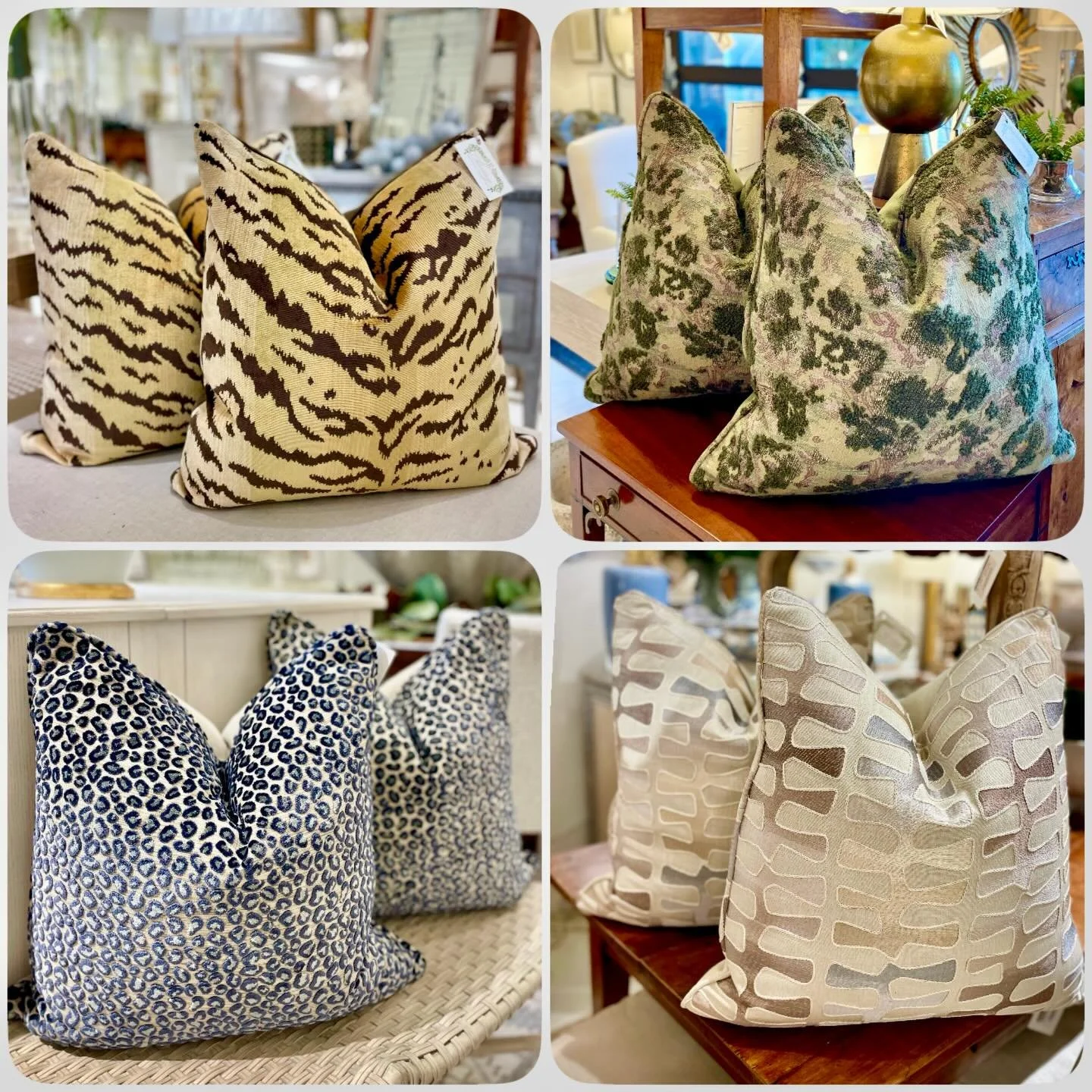 Just in this week&mdash;beautiful new designer pillows. Instant refresh! #heritageclt #throwpillows #accentpillows