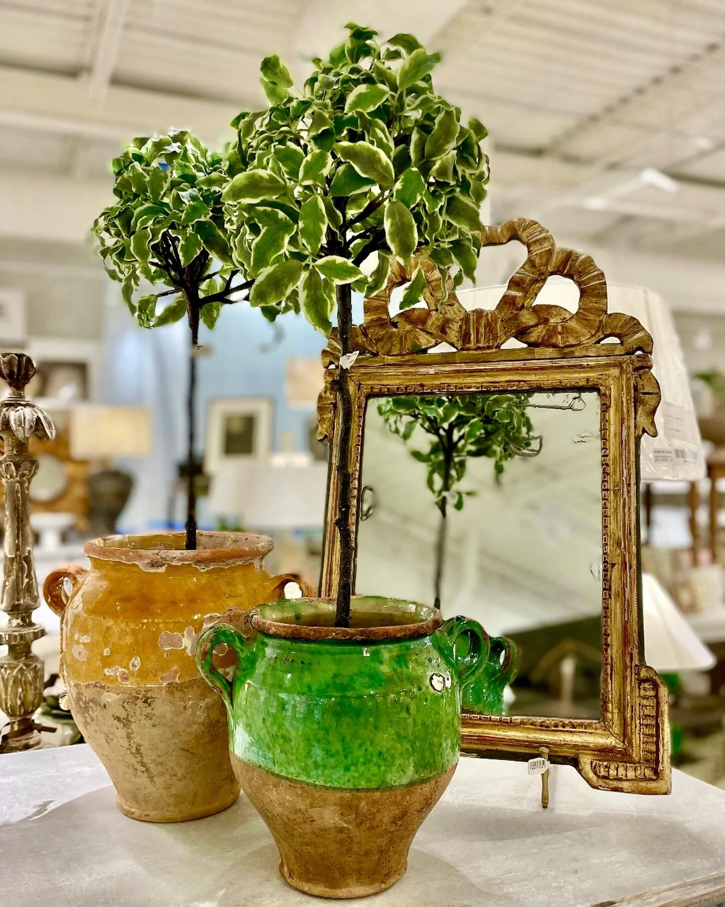 Never too much green (and gold)! Discover our extensive collection of one-of-a-kind, hand-selected European Antiques and Curated Decor. Find more details and pics on our website at www.heritagemarkdesign.com. Shipping available. #heritageclt #curated