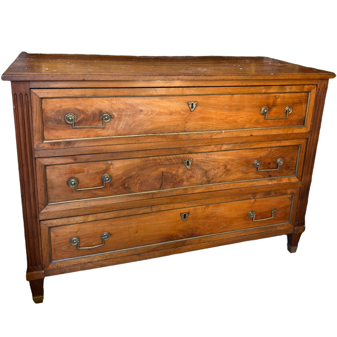 Antique Louis XVI Period Walnut Commode
