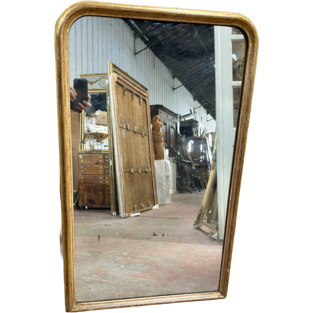 Antique Gold Gilt Wood Louis Philippe Mirror
