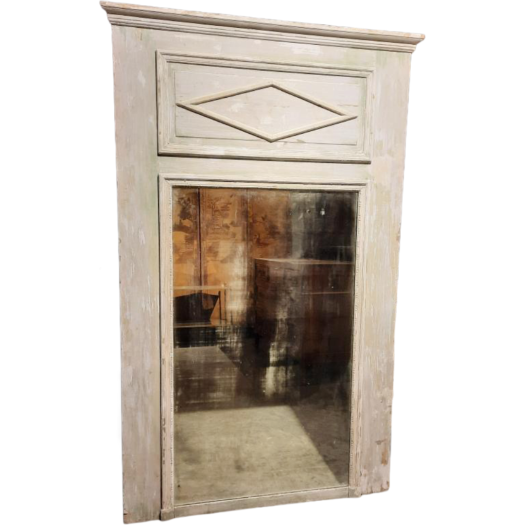 Antique Parisian Directoire-Style Trumeau Mirror