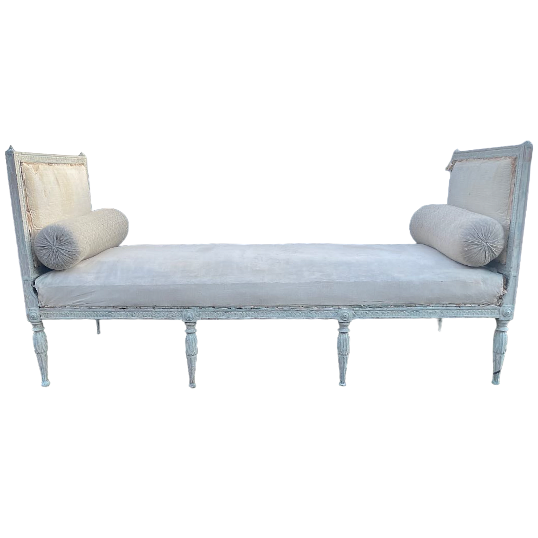 Antique Gustavian Period Bench in Original Finish