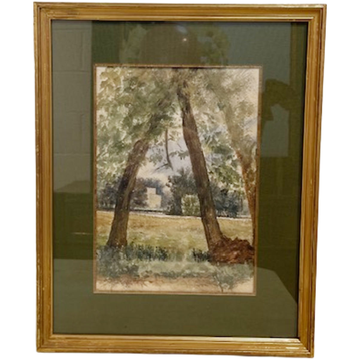 Antique Watercolor | Woodland Scene