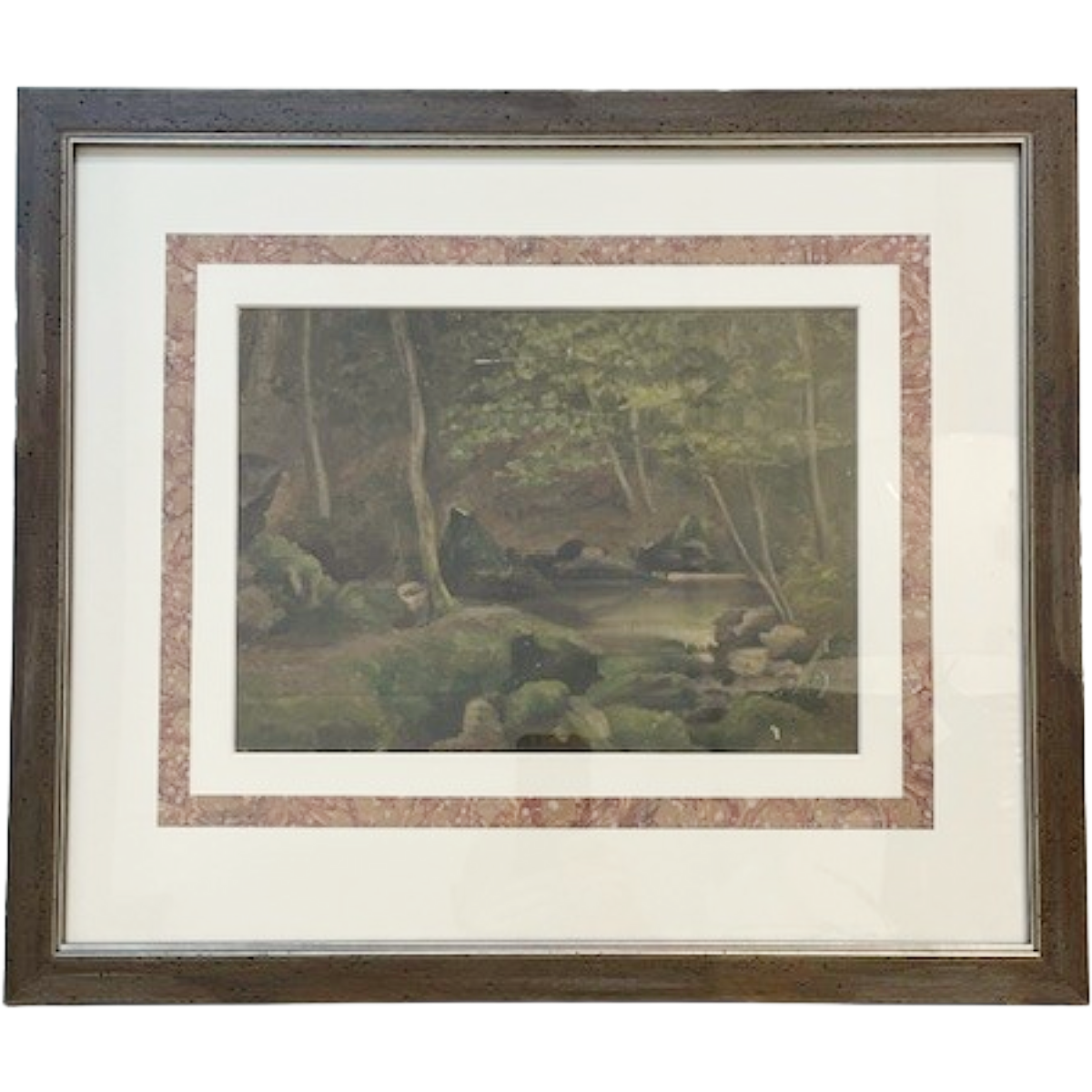 Antique Oil on Panel | Forest Floor