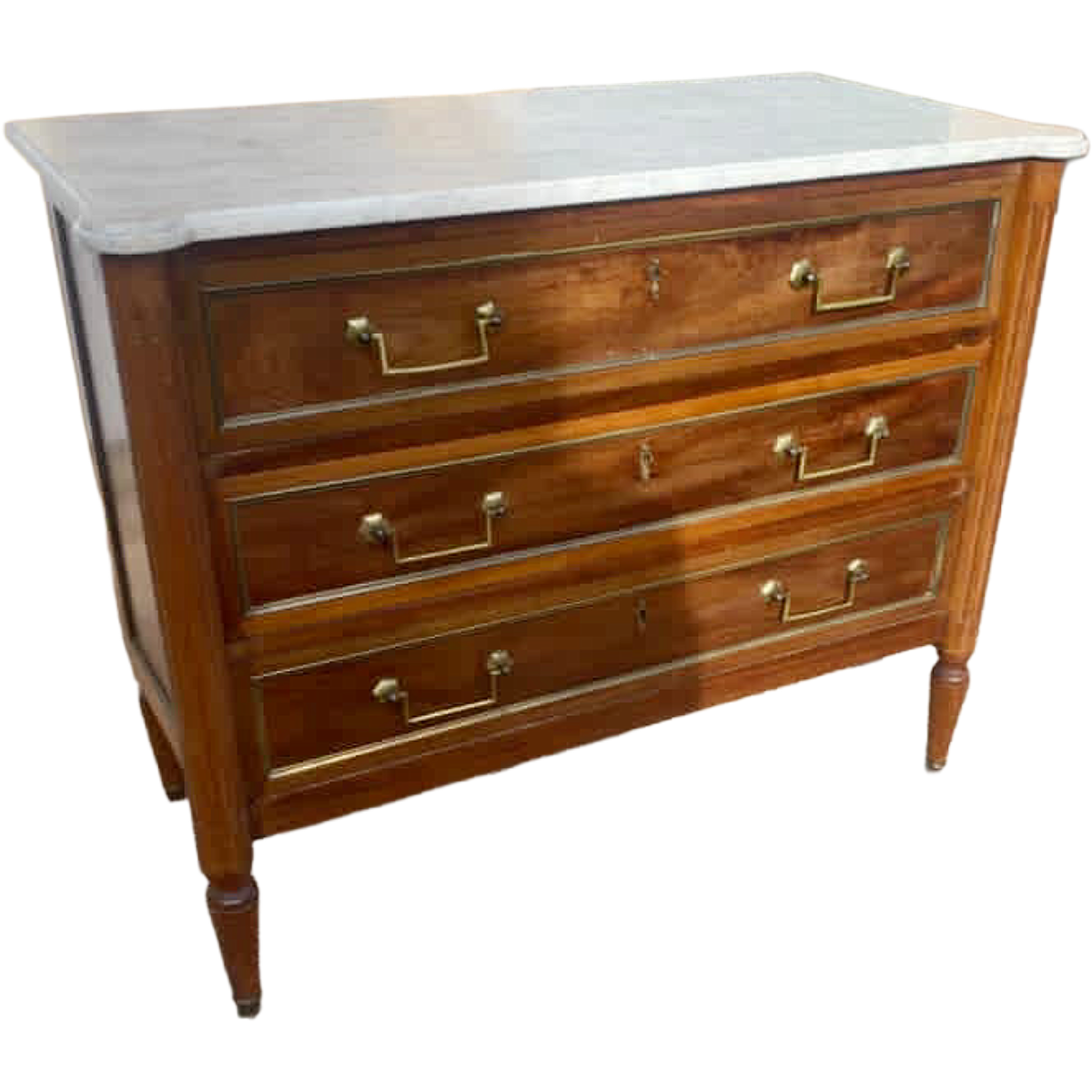 Antique Louis Philippe-Style Mahogany Chest