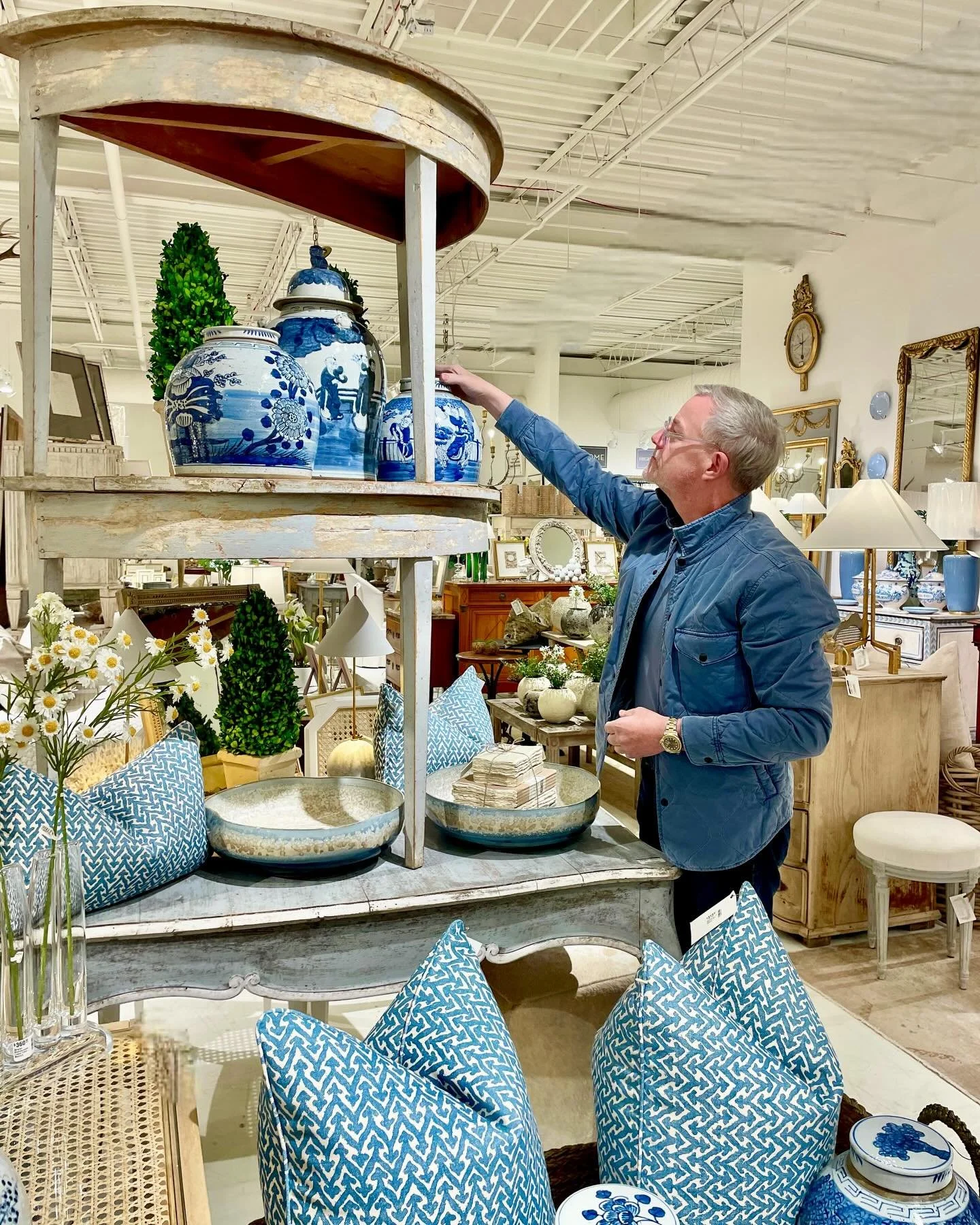 More Beautiful Blues! Discover our exciting collection of one-of-a-kind, hand-selected Curated Decor. For more information:
&bull;Call: 704-496-9612
&bull;Email: sales@heritagemarkdesign.com
&bull;Web: www.heritagemarkdesign.com
Shipping available. #