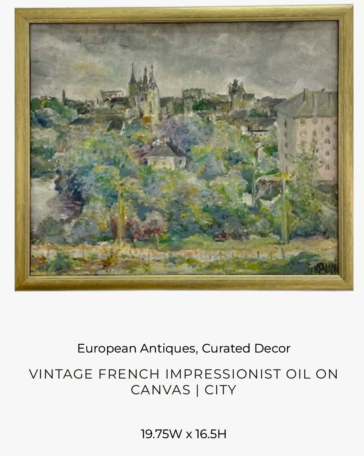 Just back from the framer&mdash;a beautiful series of 6 signed French Impressionist paintings in gorgeous Spring colors! Discover our exciting collection of one-of-a-kind, hand-selected Curated Decor and Original Art. For more information:
&bull;Call