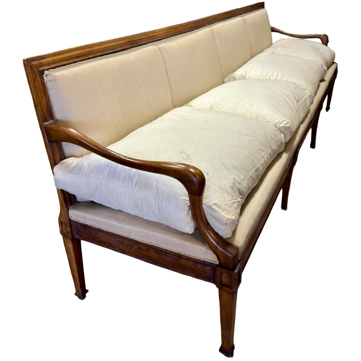 Antique Louis XVI Period Walnut Sofa