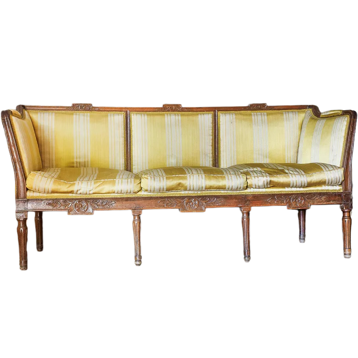 Antique Louis XVI Period Tuscan Walnut Sofa