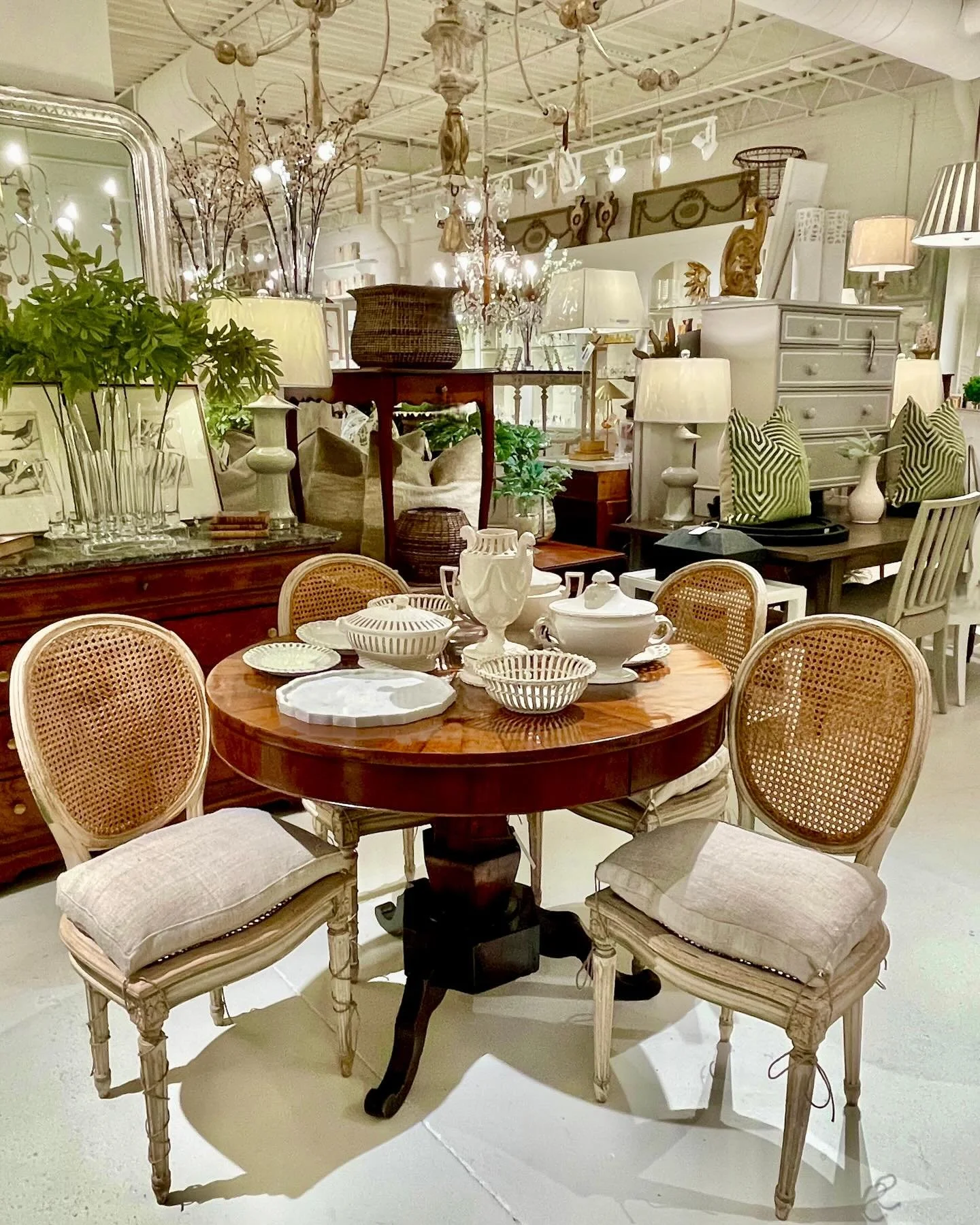 Another set of beautiful Antique Dining Chairs that arrived in our last container from France. Discover our extensive collection of one-of-a-kind, hand-selected European Antiques and Curated Decor. Find more details and pics on our website at www.her