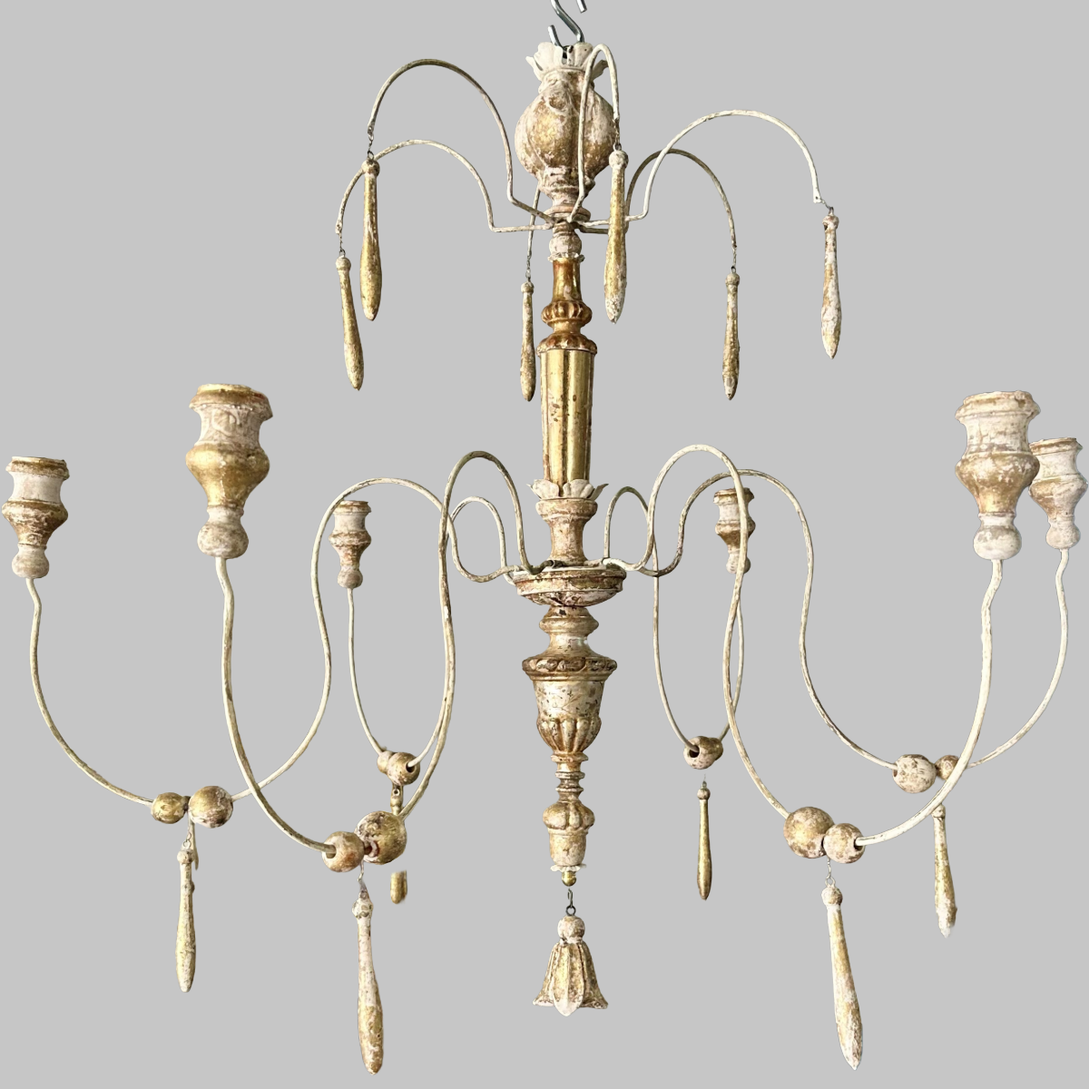 Antique Italian Fragment Chandelier | 6-arm