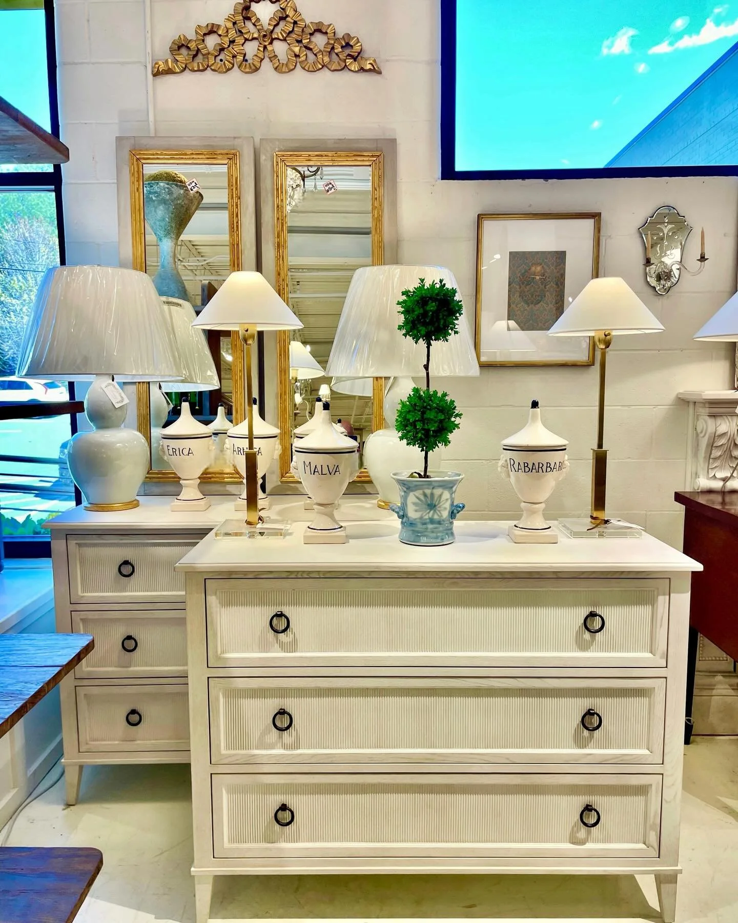 We always layer in new pieces with the old. Keeping it fresh and updated! Discover our exciting collection of hand-selected accent furniture. Find more details and pics on our website at www.heritagemarkdesign.com. Shipping available. #heritageclt #c