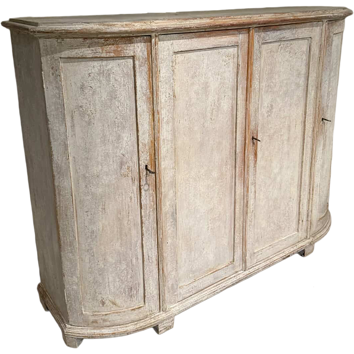 Antique Gustavian-Style Painted Enfilade