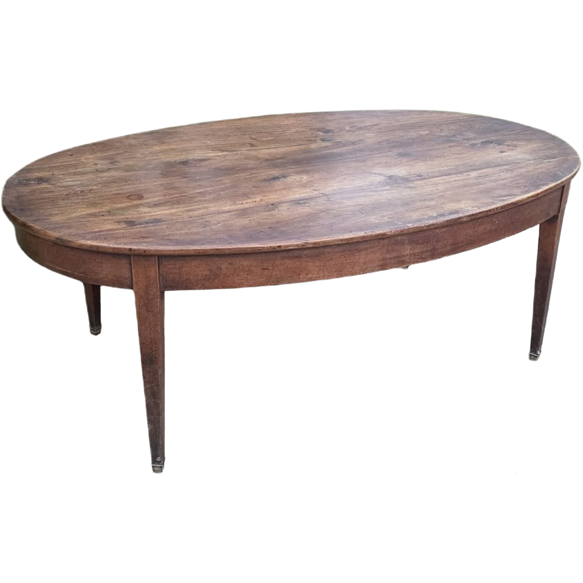 Antique Louis XVI-Style Oval Walnut Dining Table