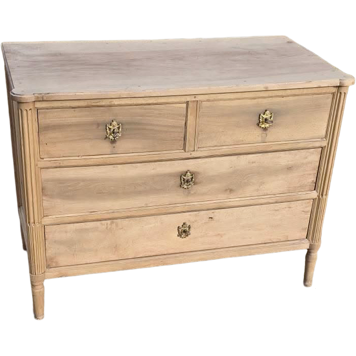 Antique Louis XVI Period Natural Walnut Chest