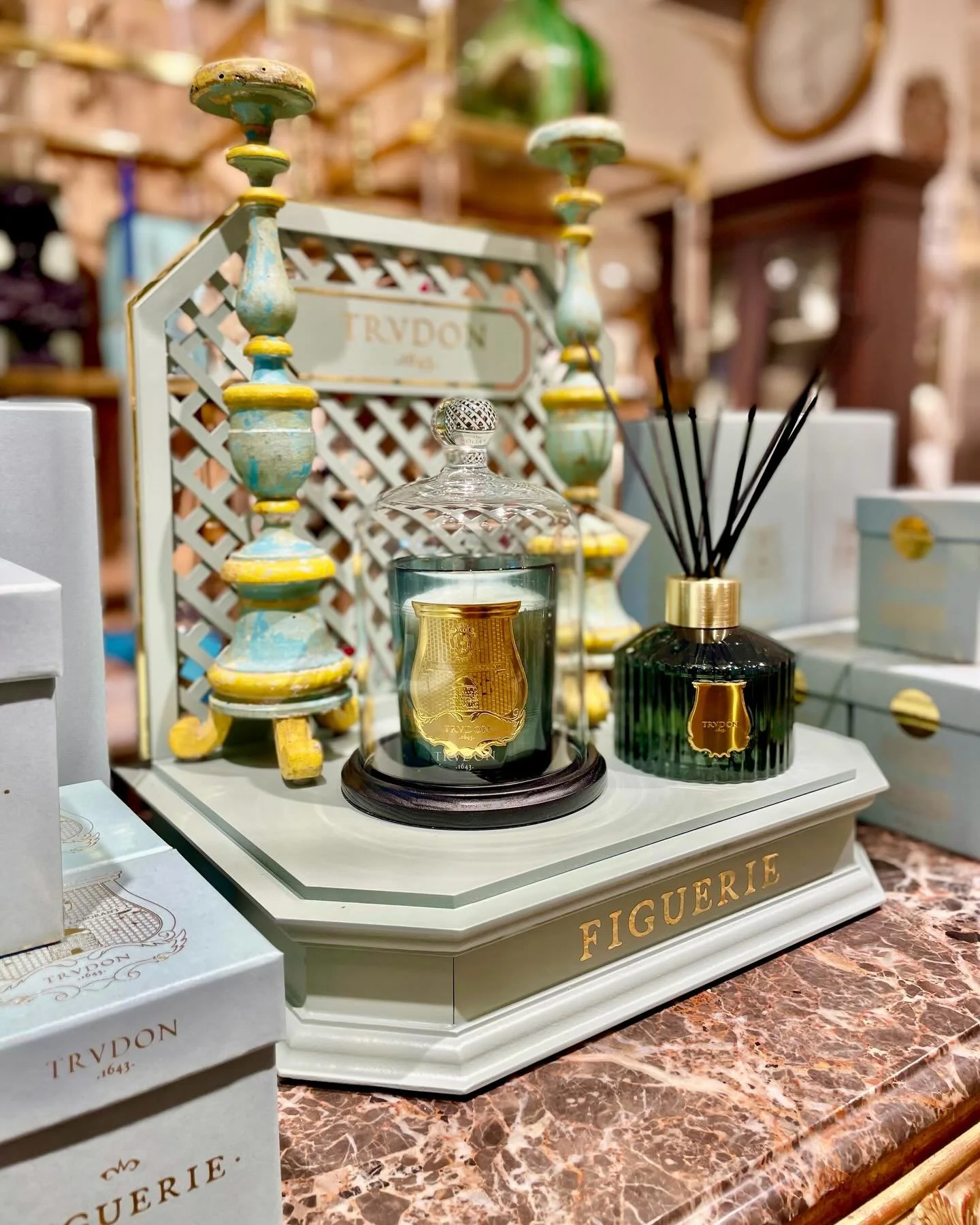 Figuerie&mdash;Our favorite @trudon scent for Spring. Try the all new Figuerie. You will be hooked! Discover our exciting collection of one-of-a-kind, hand-selected Curated Decor and Original Art. For more information:
&bull;Call: 704-496-9612
&bull;