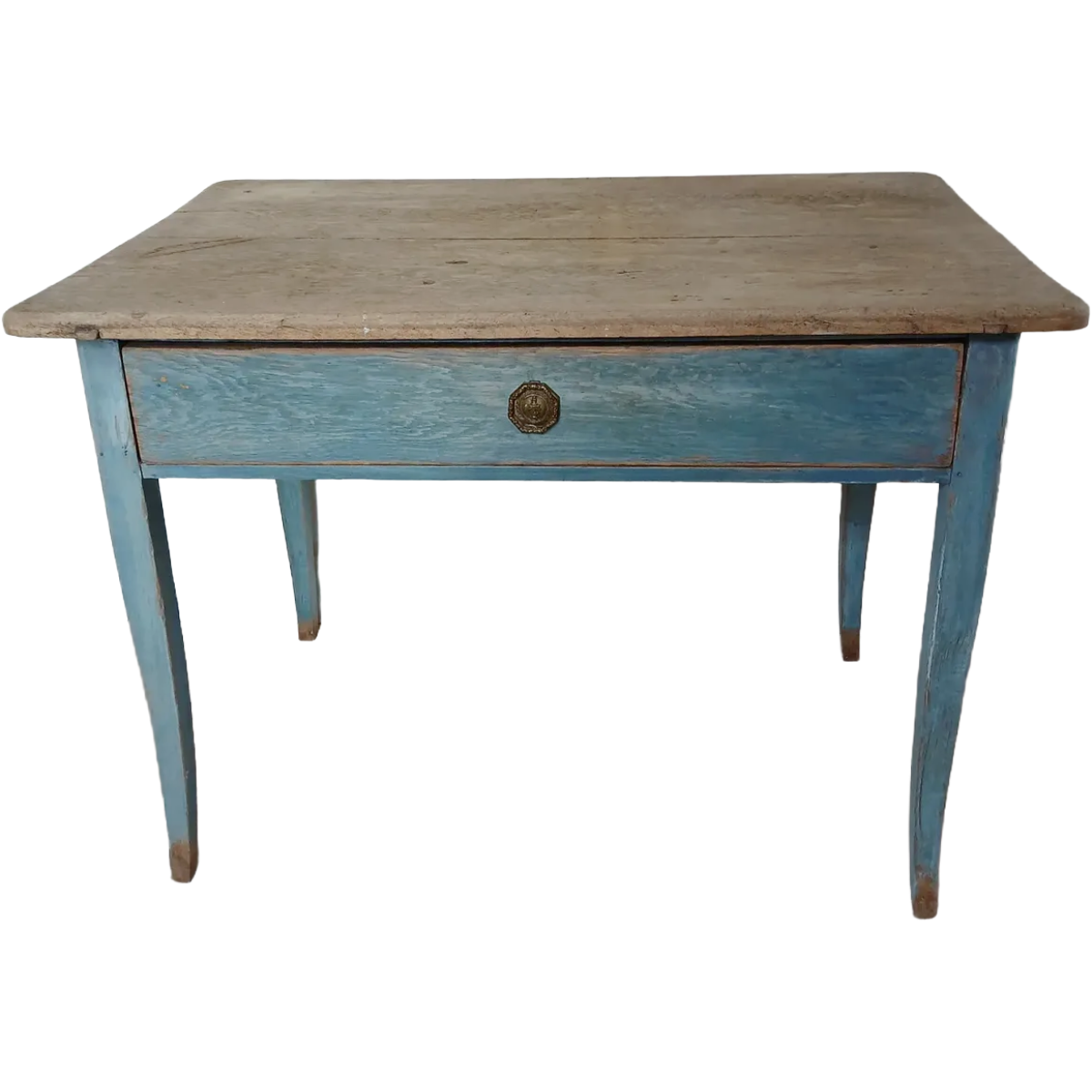 Antique Oak Side Table in Original Painted Finish