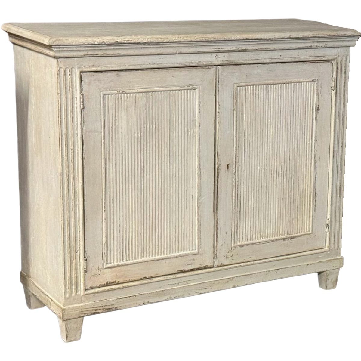 Painted 2-Door Buffet with Reeded Doors | Pair Available