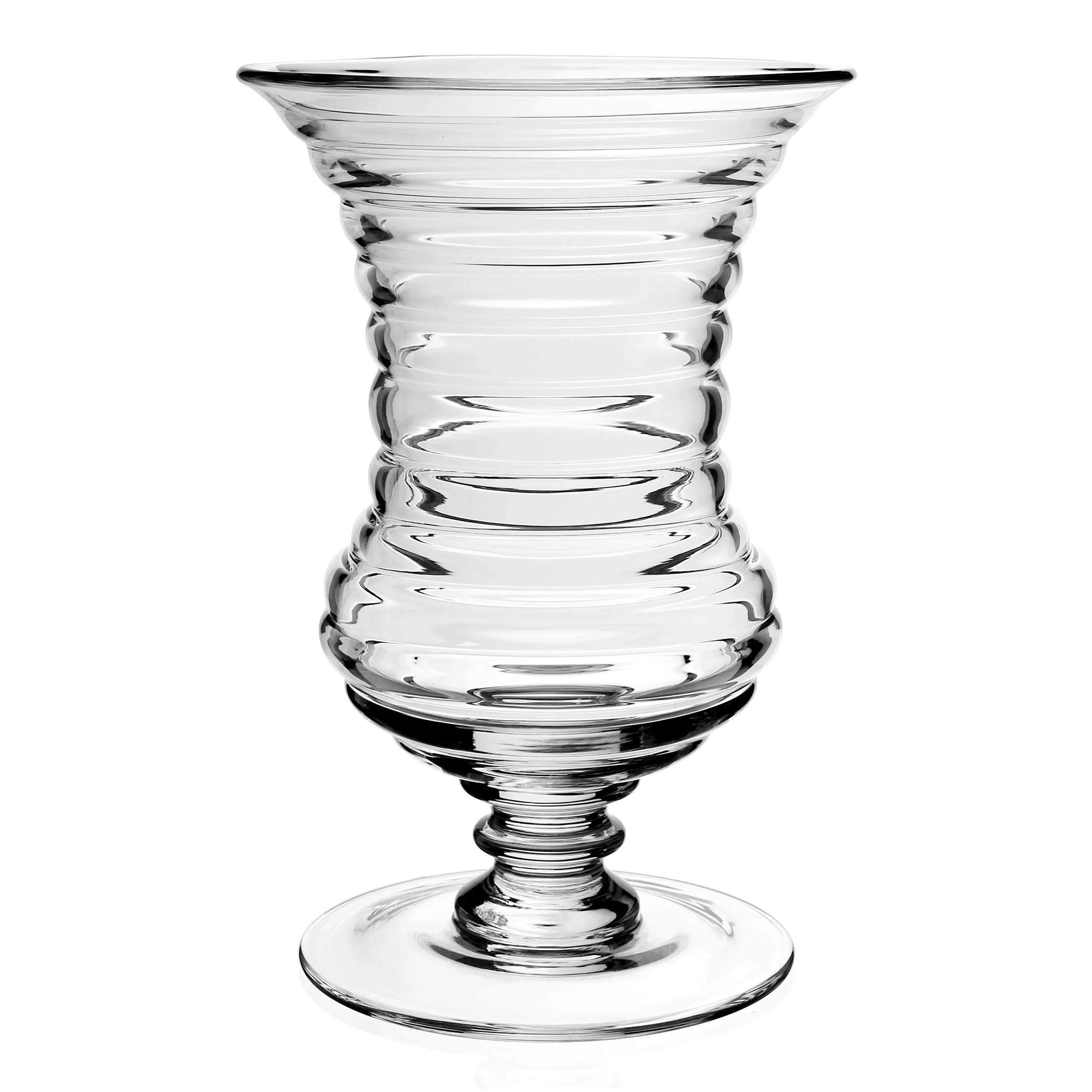 William Yeoward | Large Ripples Footed Vase | 16"
