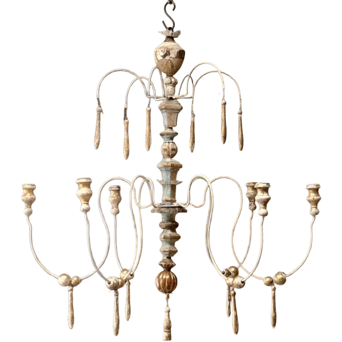 Antique Italian Fragment Chandelier | 6-arm