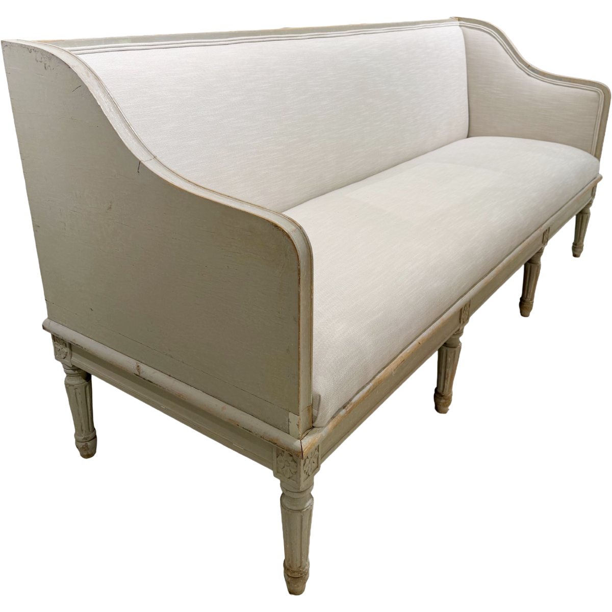 Antique Painted Swedish Sofa in Original Finish