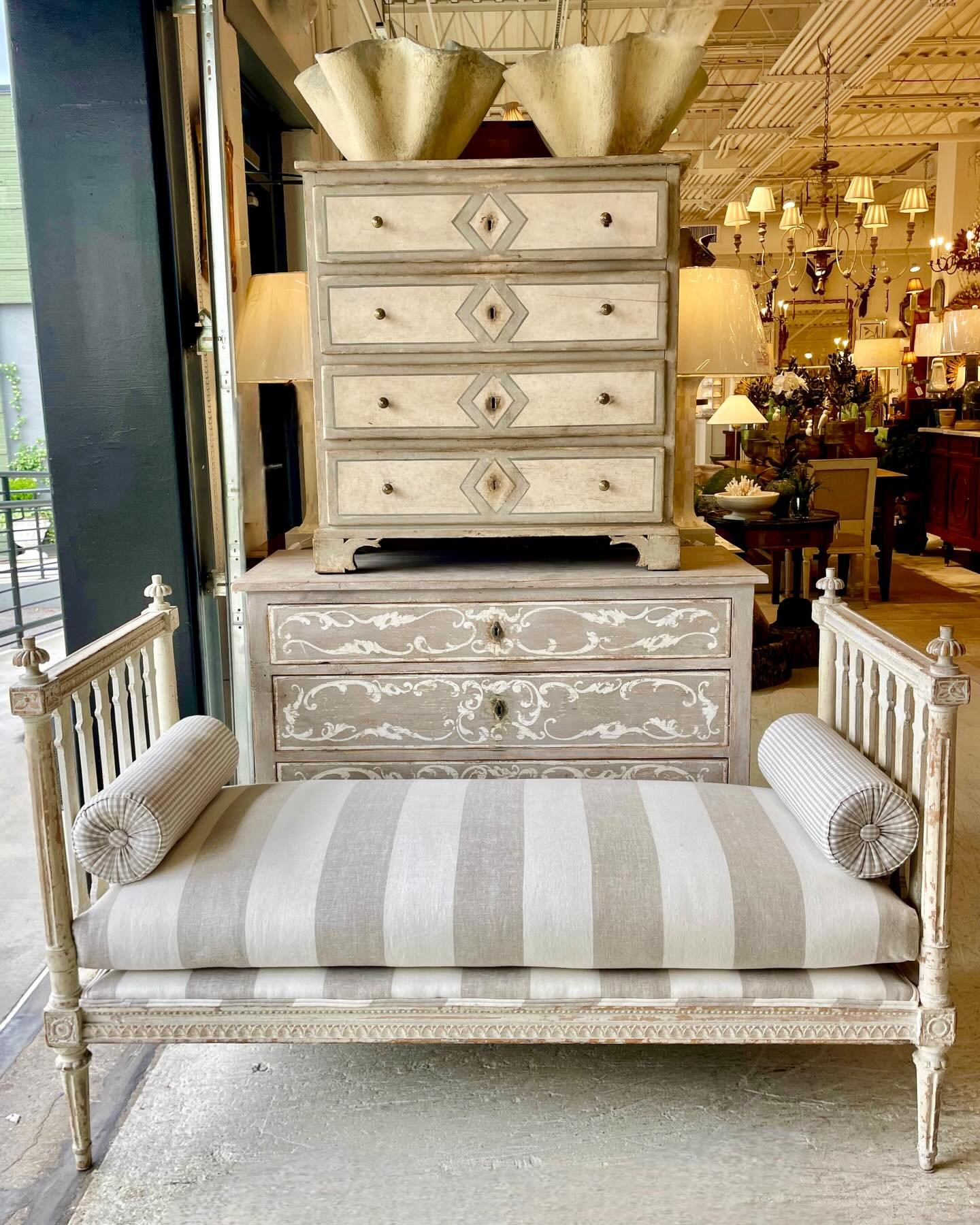 As requested&hellip;another view. Discover our extensive collection of one-of-a-kind, hand-selected European Antiques and Curated Decor. Find more details and pics on our website at www.heritagemarkdesign.com. Shipping available. #heritageclt #curate