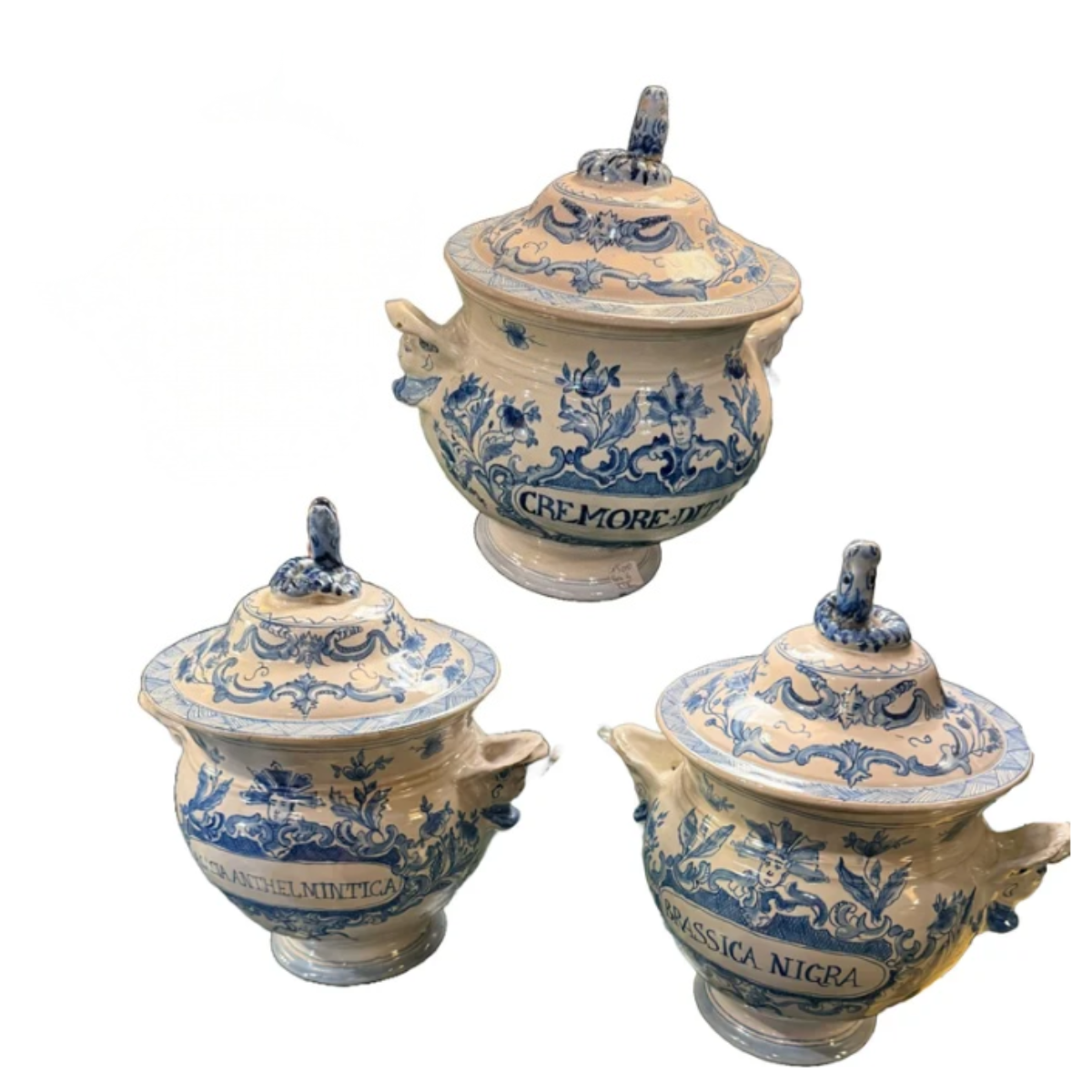 Antique Blue &amp; White Jardiniere Tureens