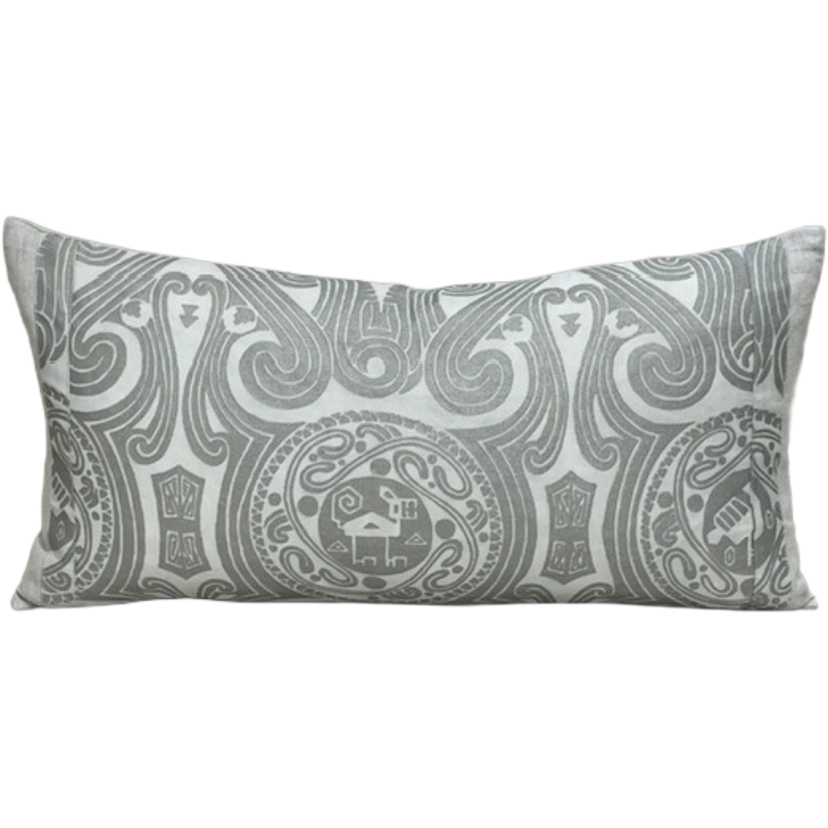 Custom Fortuny Pillow | Silver Tribal
