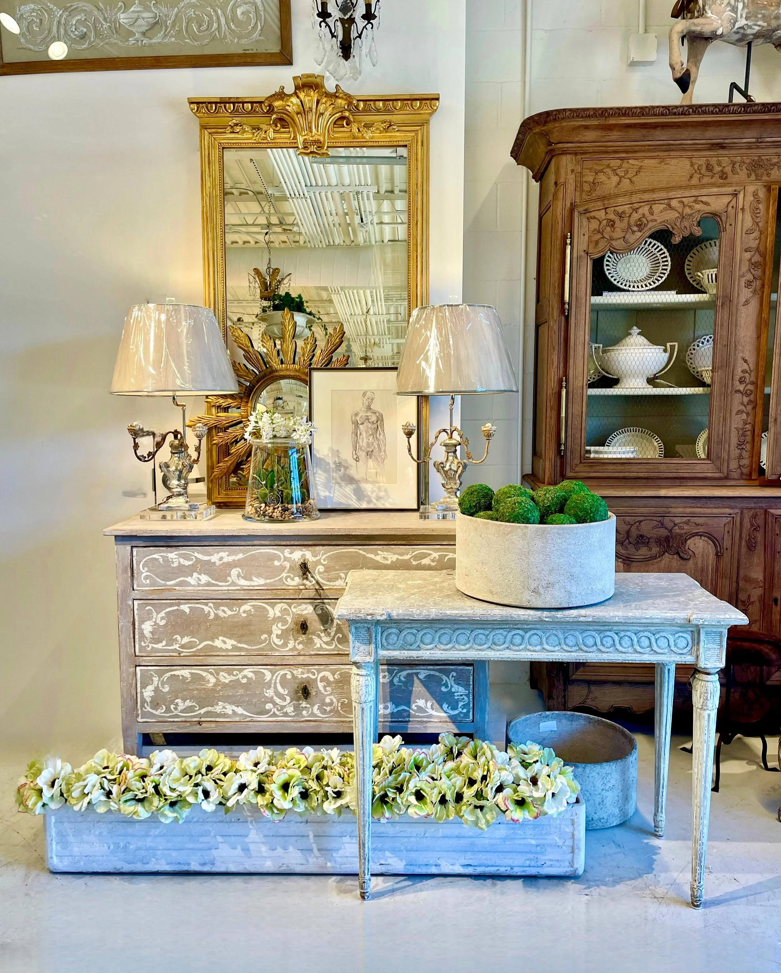 Discover our extensive collection of one-of-a-kind, hand-selected European Antiques and Curated Decor. Find more details and pics on our website at www.heritagemarkdesign.com. Shipping available. #heritageclt #curateddecor #europeanantiques 
#italian