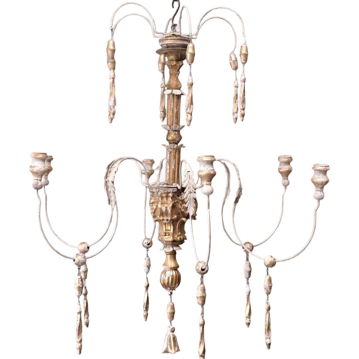 Antique Italian Fragment Chandelier | 6-arm