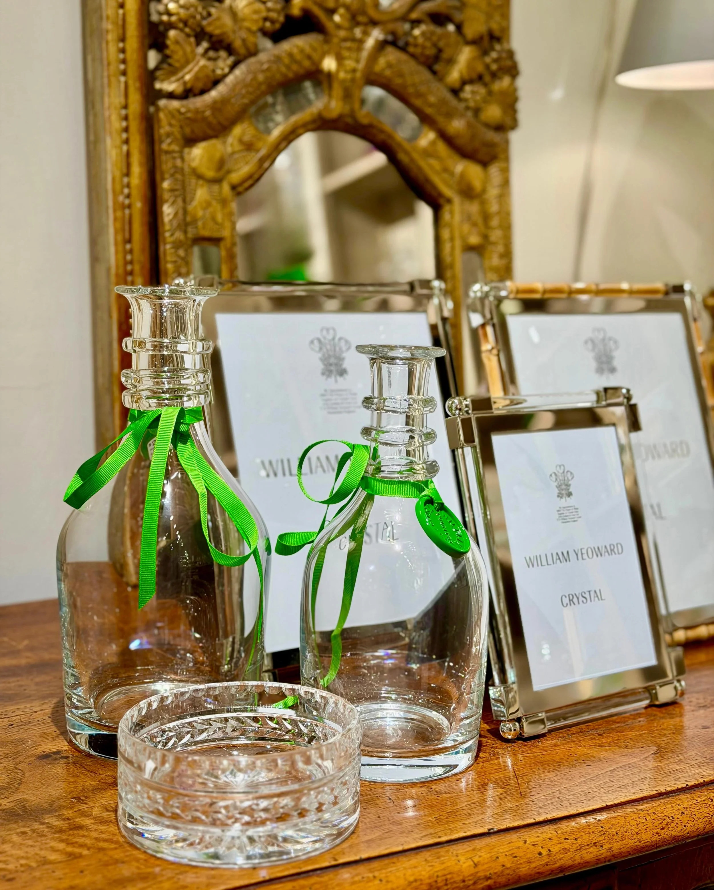 Great William Yeoward! Great Gifts! 
Discover our exciting collection of one-of-a-kind, hand-selected Curated Decor and Original Art. For more information:
&bull;Call: 704-496-9612
&bull;Email: sales@heritagemarkdesign.com
&bull;Web: www.heritagemark