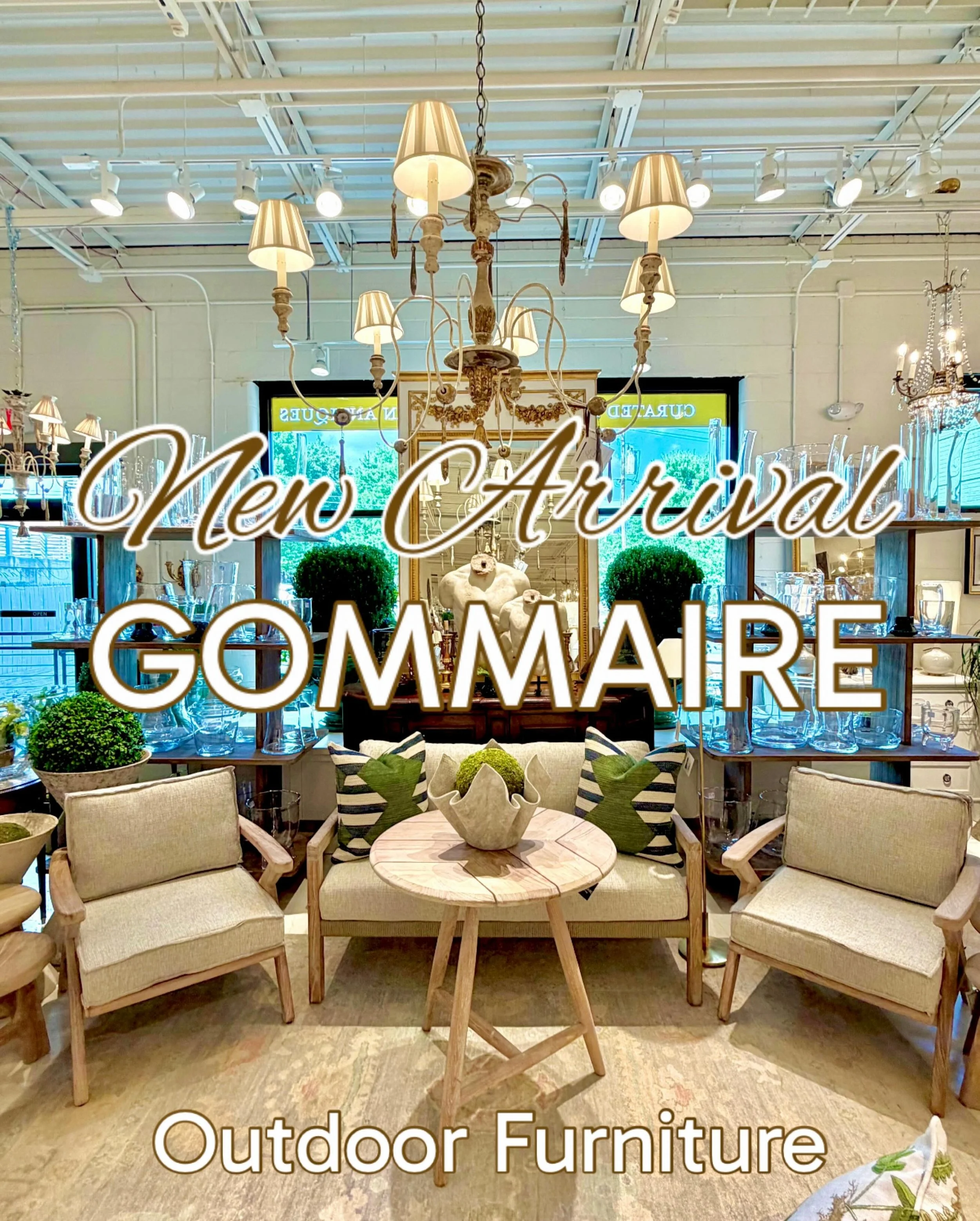 New Arrival&mdash;GOMMAIRE Outdoor Furniture. Made in Belgium, @gommaire is the finest quality teak furniture! Discover our exciting collection of hand-selected accent furniture. Find more details and pics on our website at www.heritagemarkdesign.com
