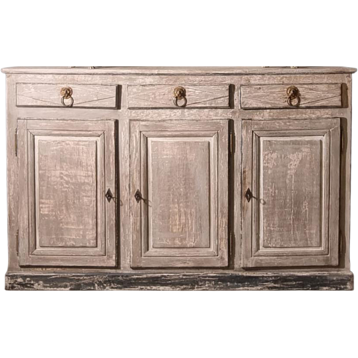 Antique Directoire Period Painted Oak Buffet