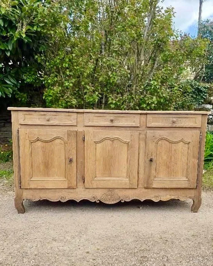 For the Love of Louis. Antique Louis XV Period Natural Oak Enfilade. Perfect Proportions&mdash;70.5W x 19D x 37.4H. Heading to Heritage! Discover our extensive collection of one-of-a-kind, hand-selected European Antiques and Curated Decor. Find more 