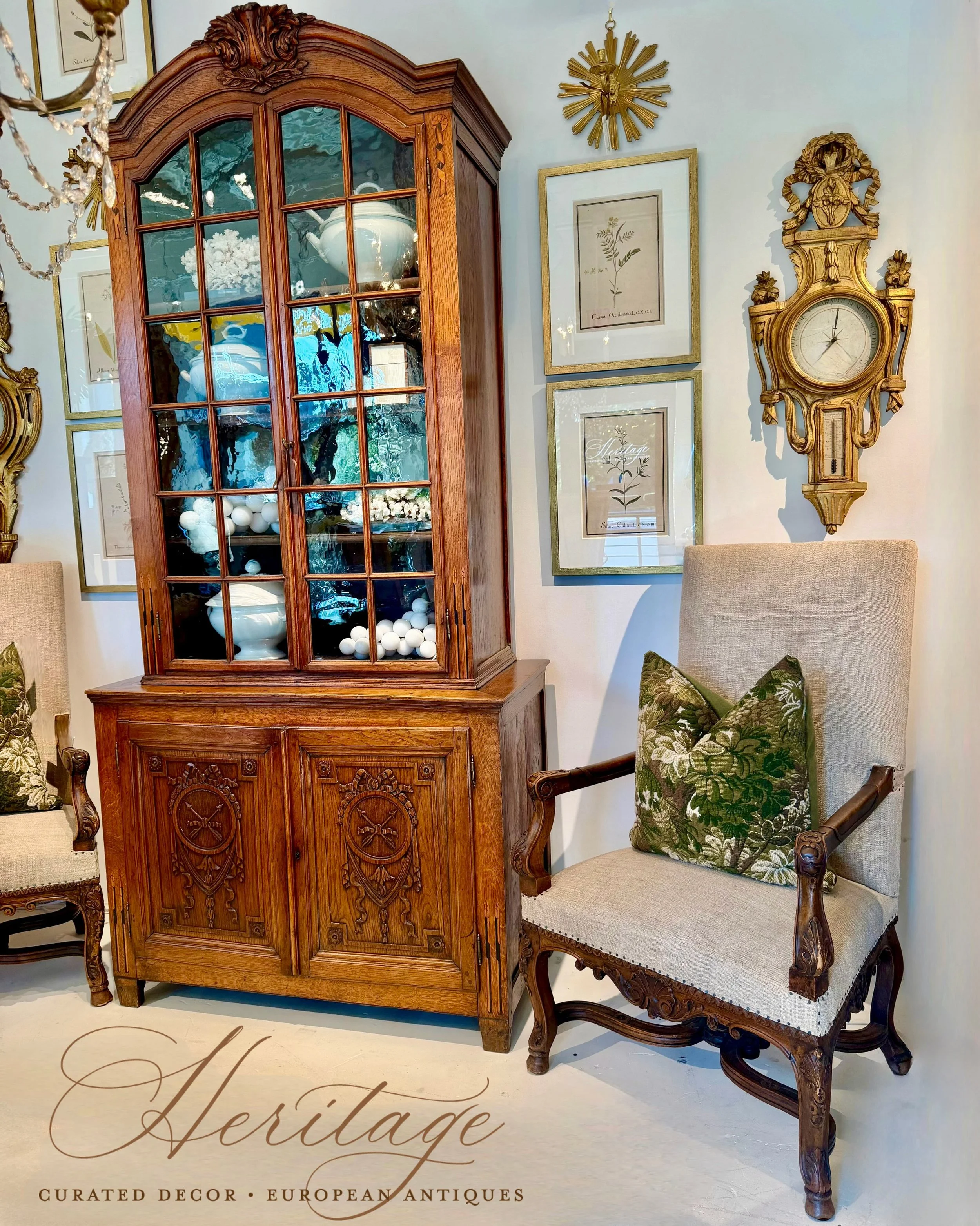 Discover our extensive collection of one-of-a-kind, hand-selected European Antiques and Curated Decor. Find more details and pics on our website at www.heritagemarkdesign.com. Shipping available. #heritageclt #curateddecor #europeanantiques 
#italian
