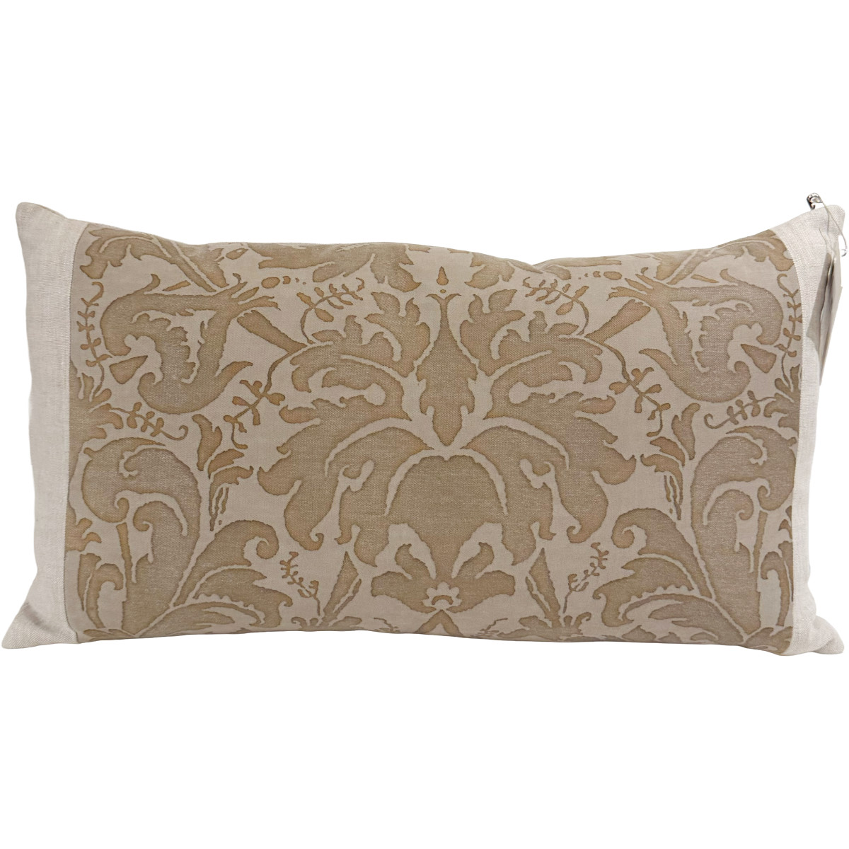 Custom Fortuny Pillow | Brown Damask