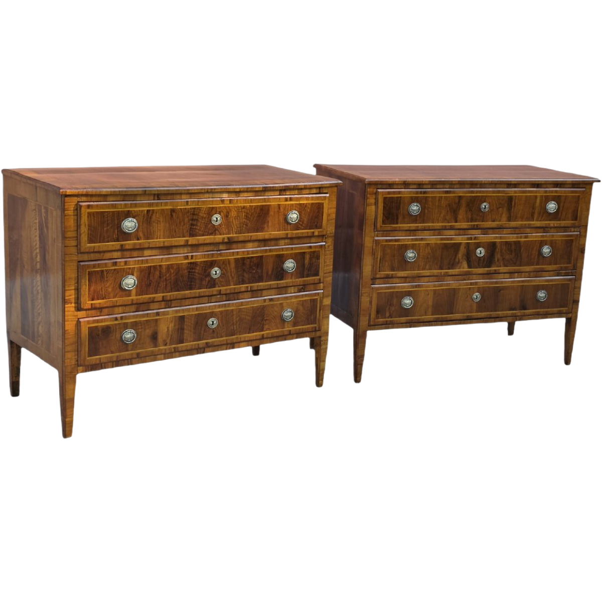 Antique Louis XVI Period Walnut Chests | Pair