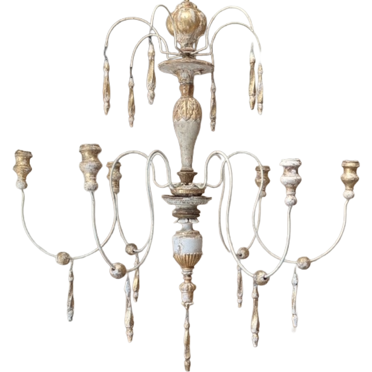 Antique Italian Fragment Chandelier | 6-arm