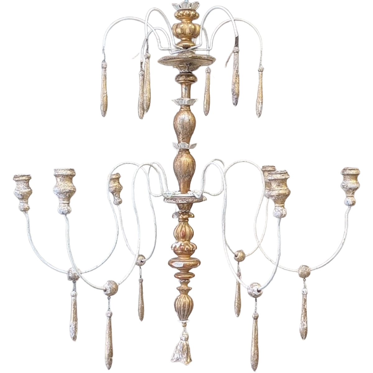 Antique Italian Fragment Chandelier | 6-arm