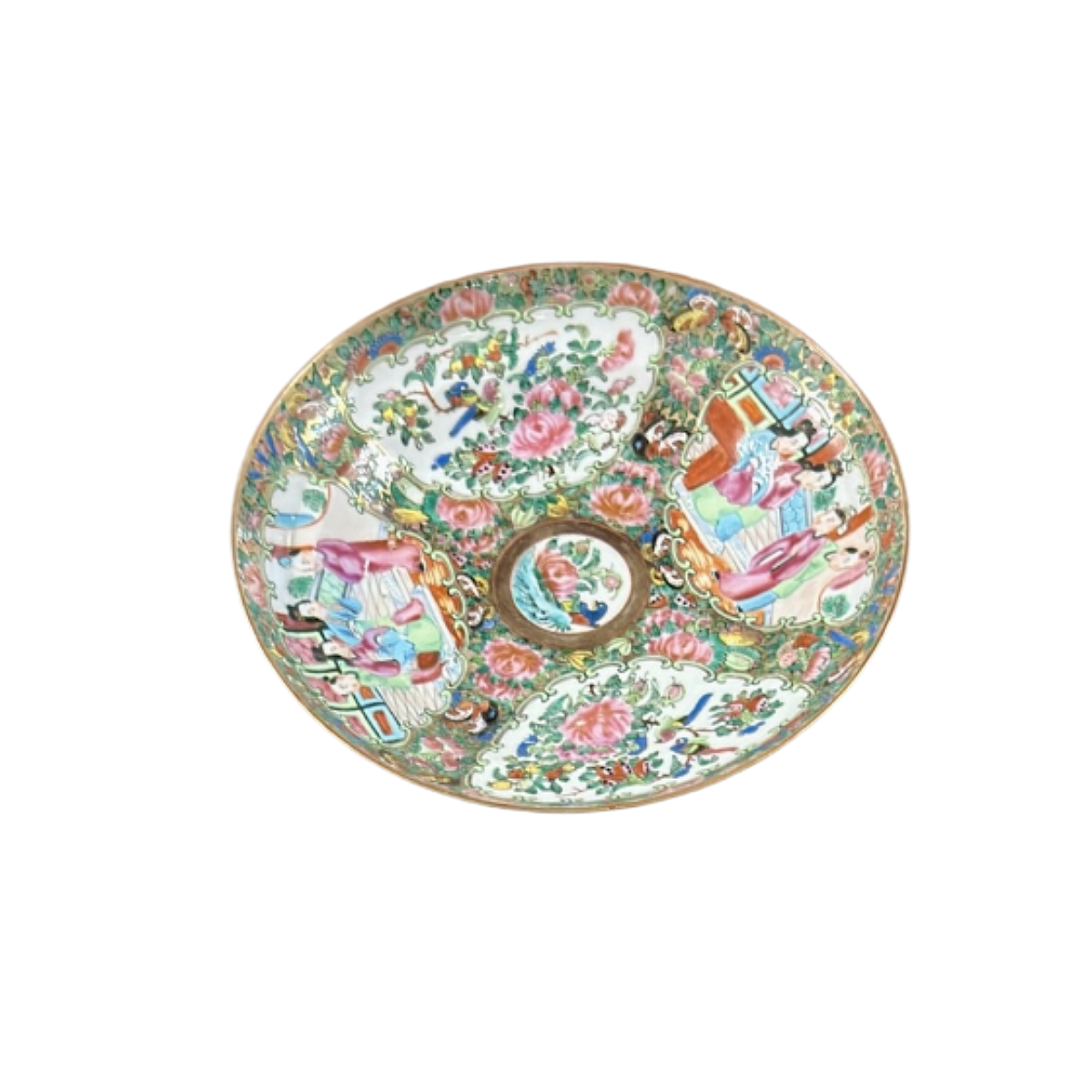 Antique Chinese Export Canton Rose Medallion Porcelain 