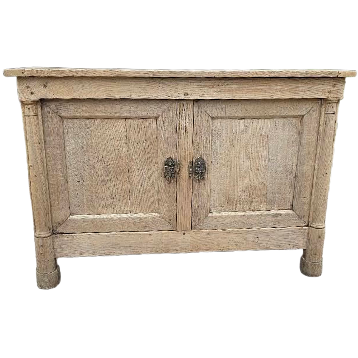 Antique Oak Buffet with Column Details