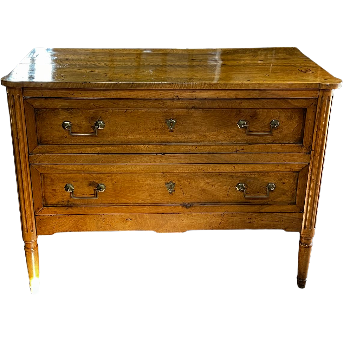 Antique Louis XVI Period Walnut Sauteuse